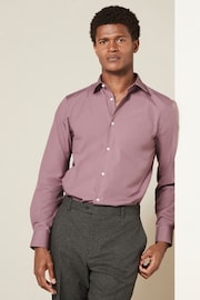 Mauve Pink Regular Fit Easy Care Single Cuff Shirt - Image 1 of 7