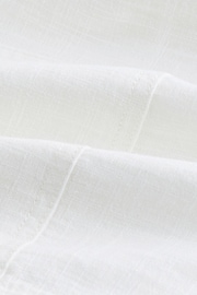 White Linen Blend Parachute Trousers - Image 6 of 6