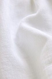 White Linen Blend Boy Shorts - Image 6 of 6