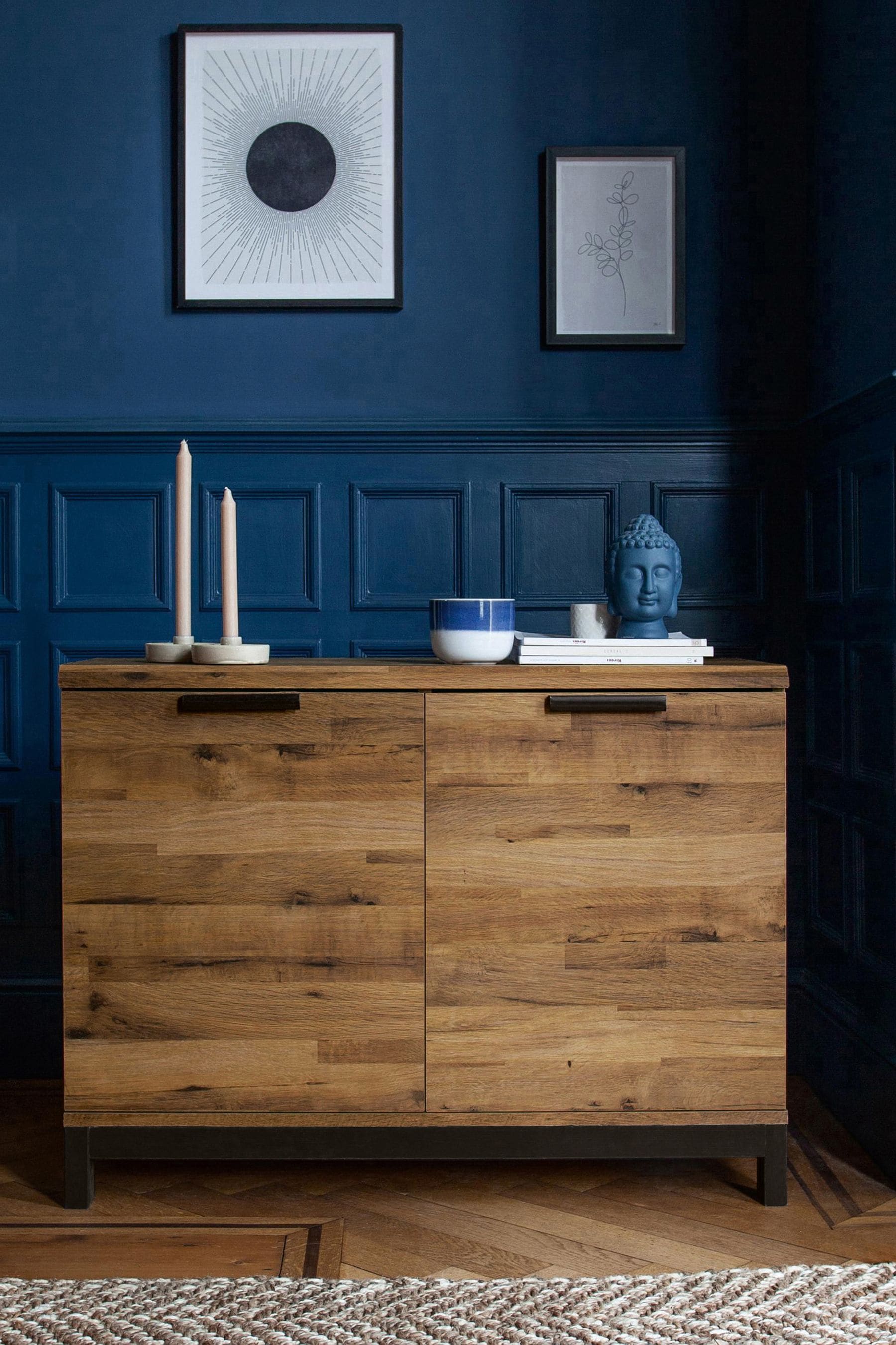 Buy Dark Natural Bronx Oak Effect Compact Sideboard from the AspennigeriaShops online shop