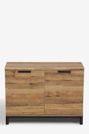 Dark Natural Bronx Oak Effect Compact Sideboard - Image 6 of 10