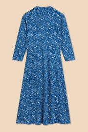 White Stuff Navy Blue Jersey Rua Shirt Dress - Image 6 of 7