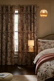 Pink Lily Floral Eyelet Blackout/Thermal Curtains - Image 4 of 9