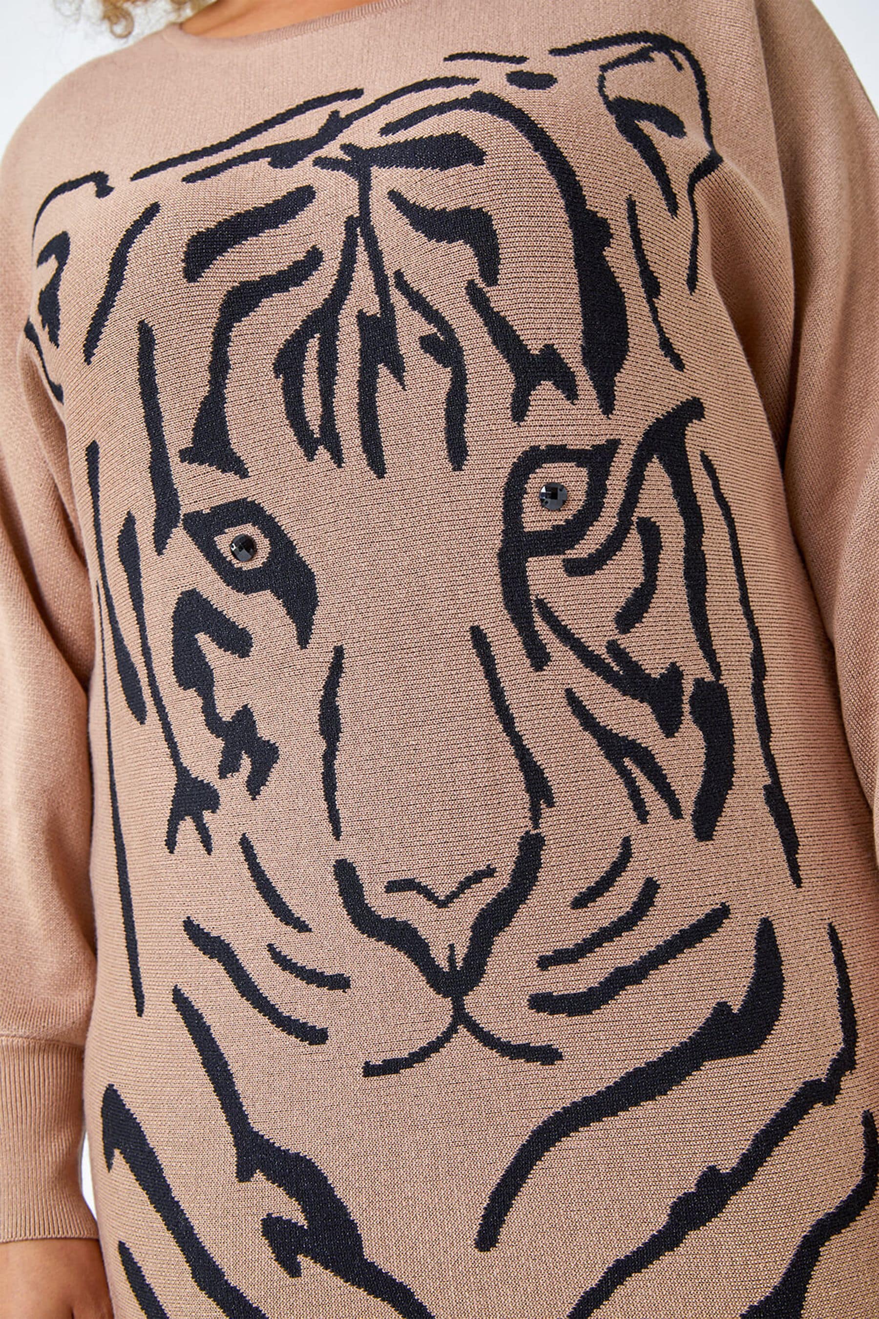 Tiger print jumper clearance