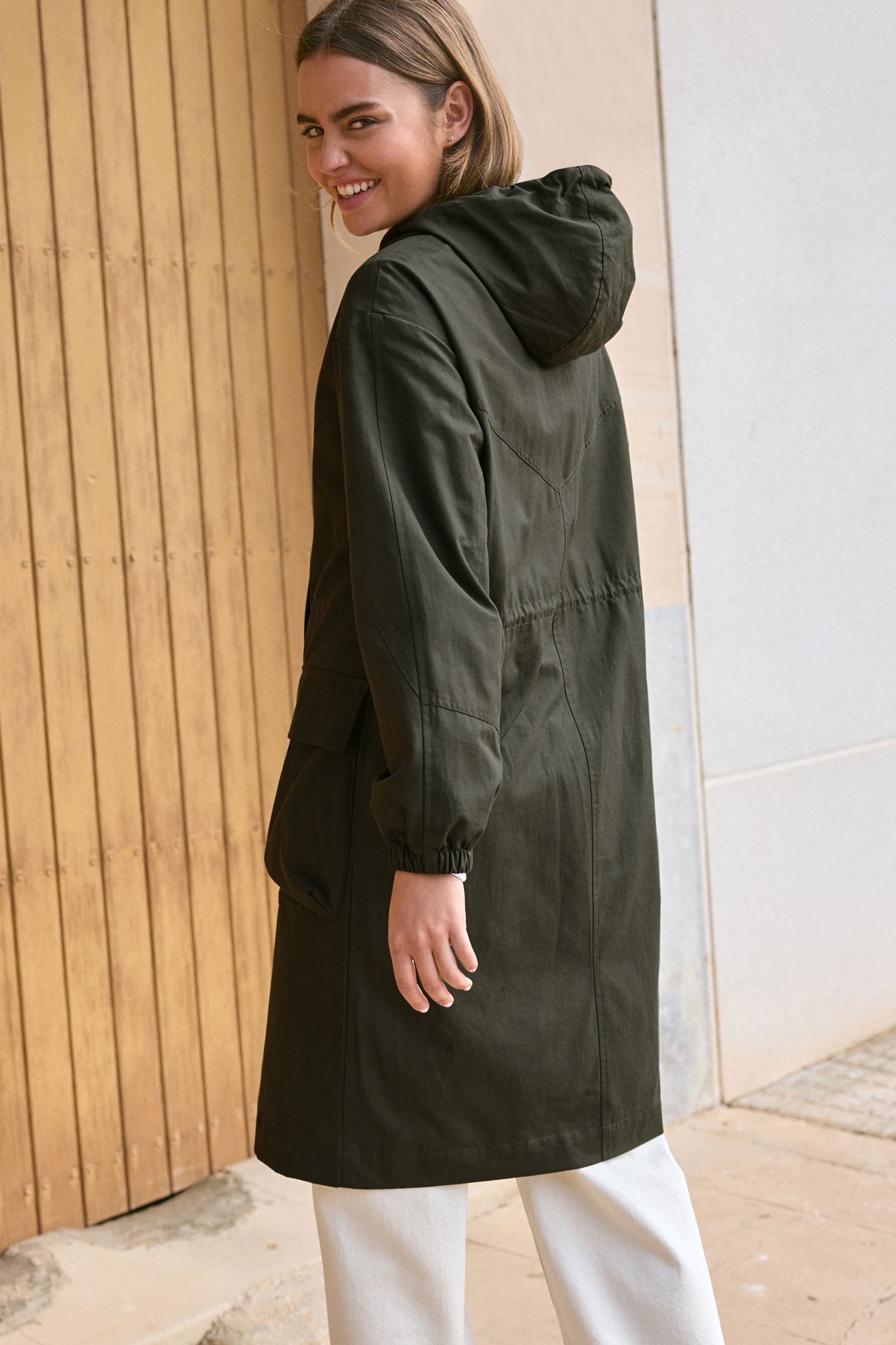 Green lightweight parka clearance