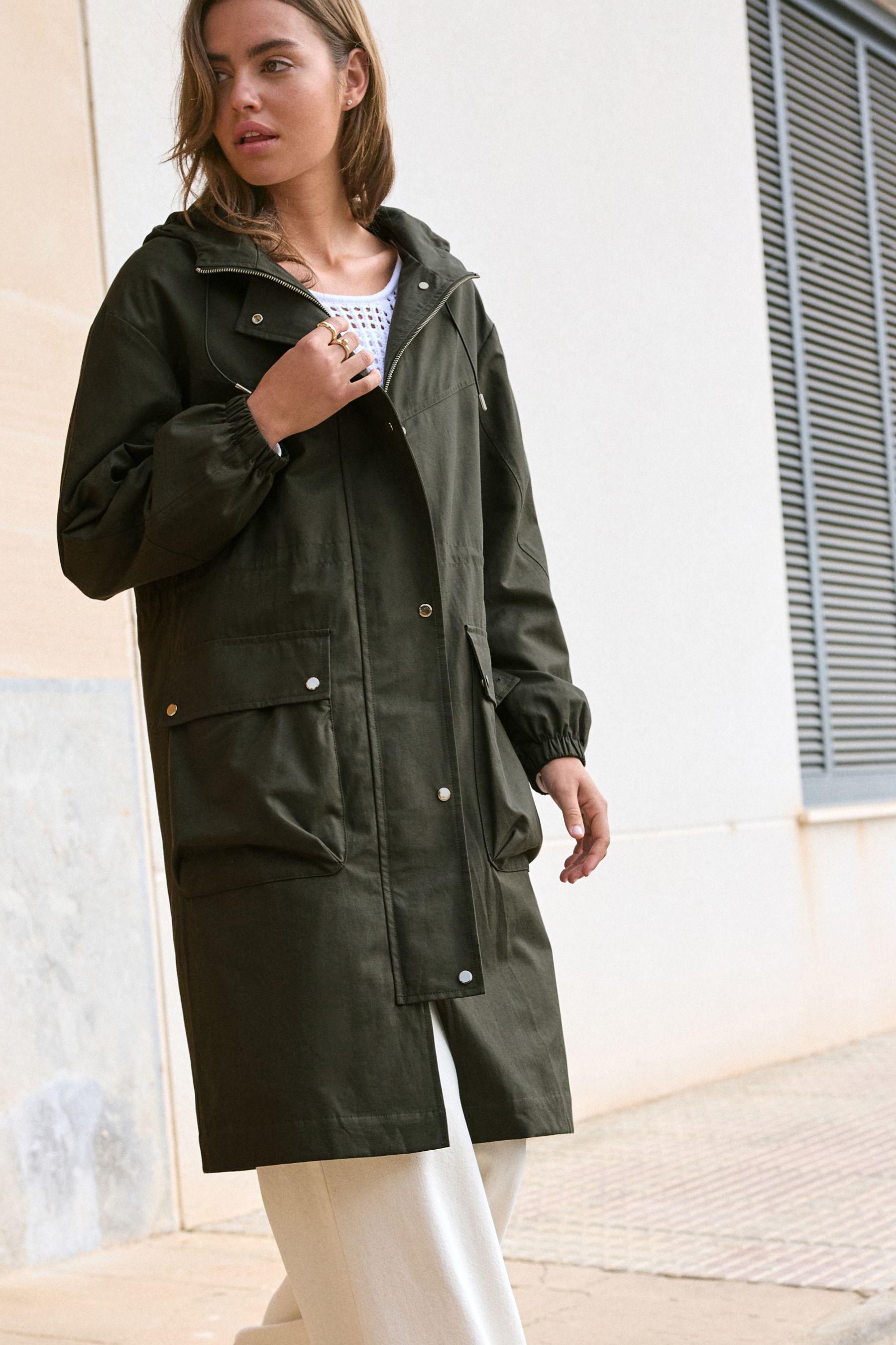 Green lightweight parka cheap