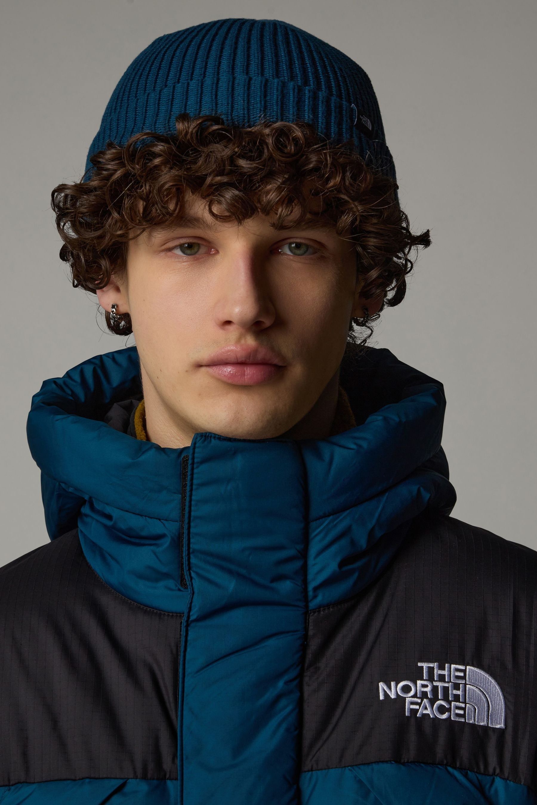 The North Face Blue Fisherman Beanie ONE Mens