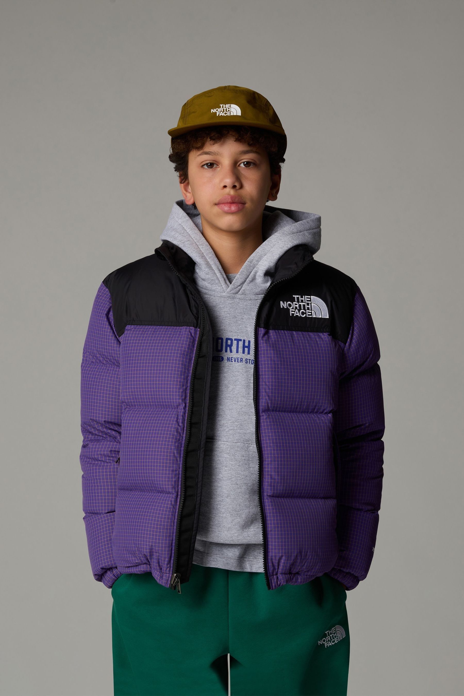 Orders the north face purple jacket