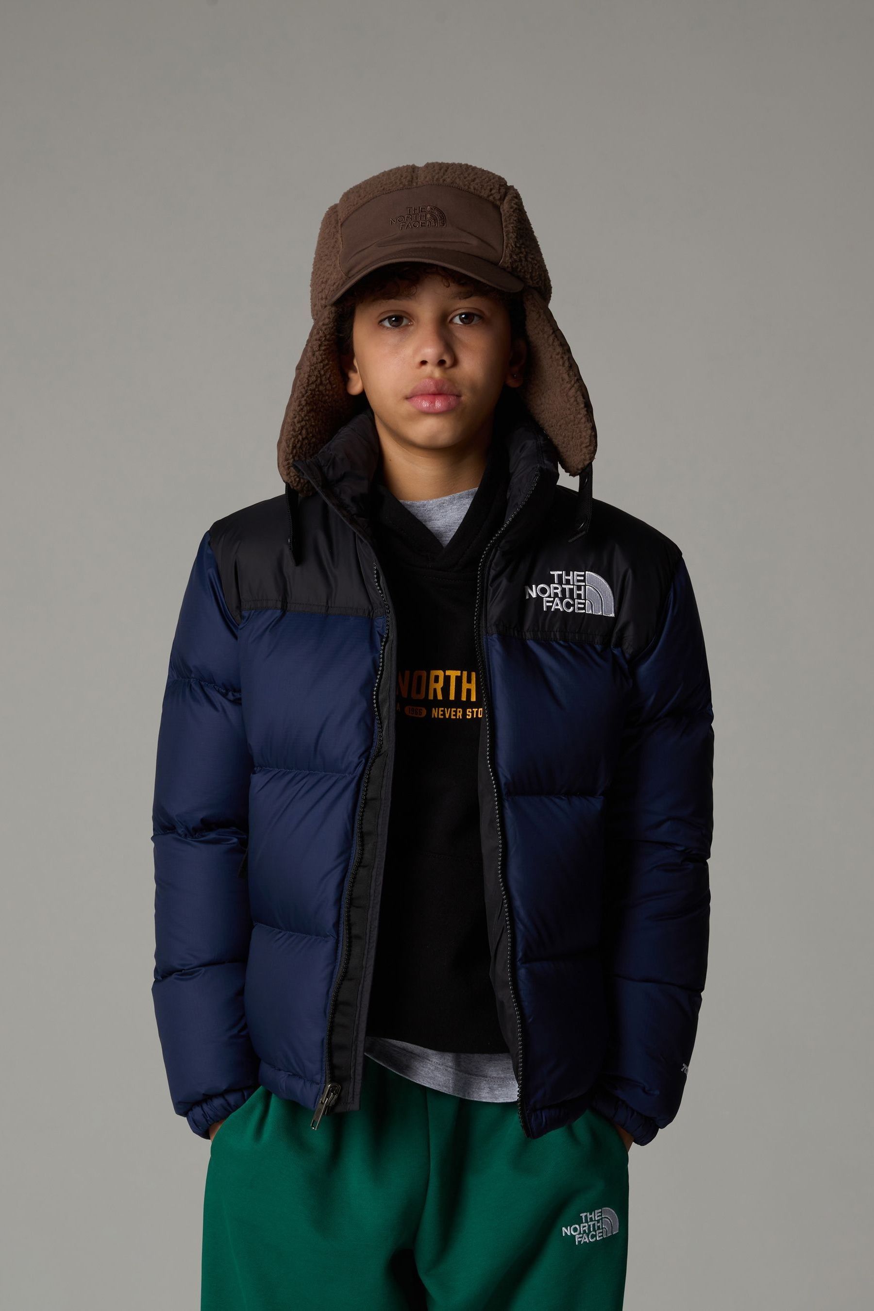 The North Face Blue Teen Boys 1996 Retro Nuptse Jacket
