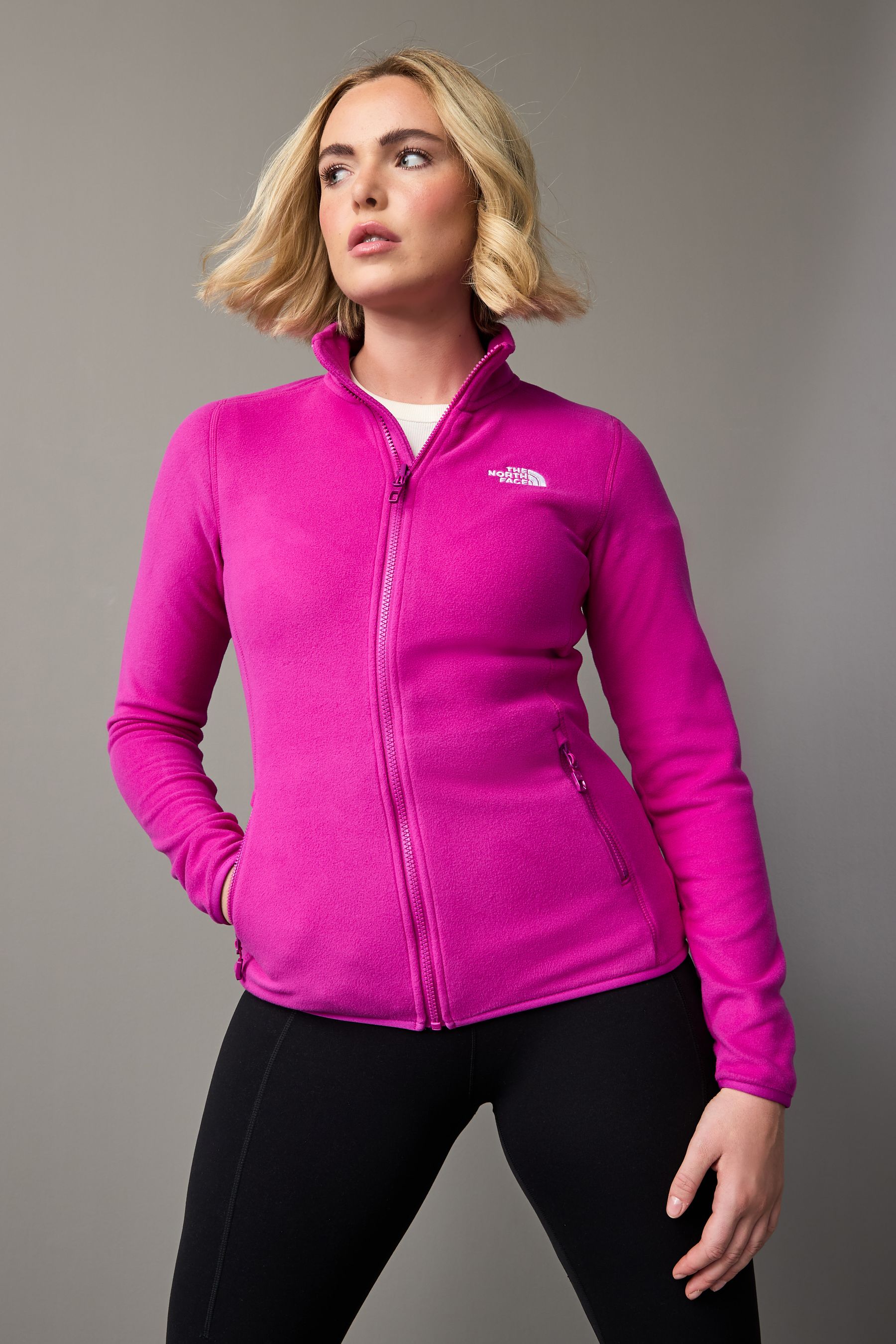 The North Face Purple Womens Glacier Full Zip Fleece X Large