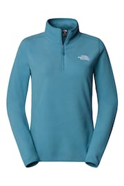 The North Face Sky Blue Glacier Quarter Zip Fleece - Image 5 of 6