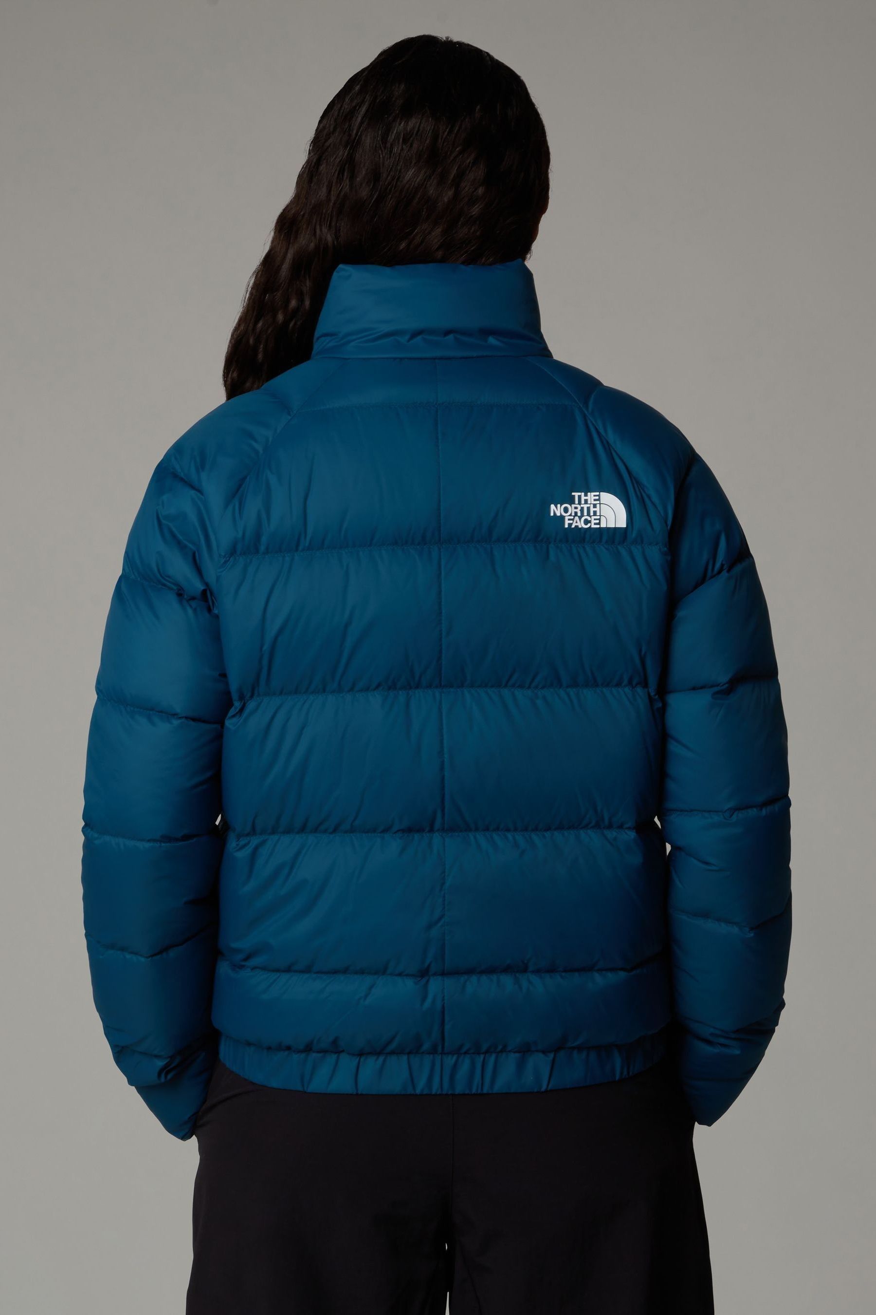 Blue The North Face Womens Hyalite Down Cropped Jacket
