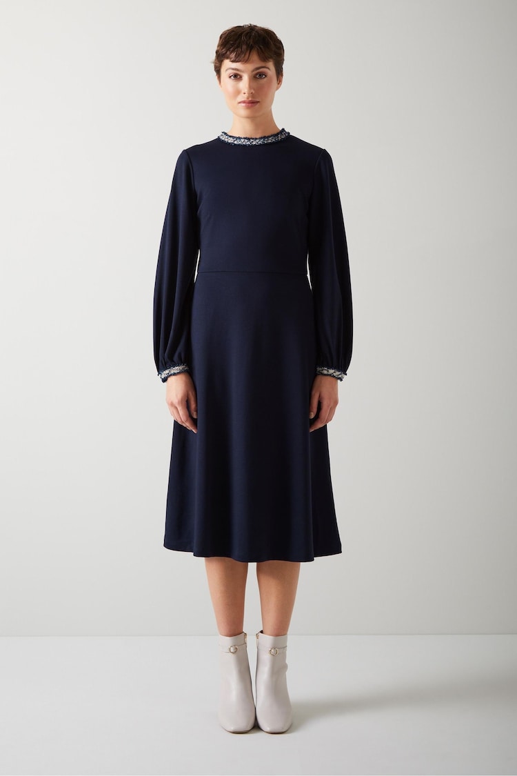 LK Bennett Black Lenzing™ EcoVero™ Viscose Rich Yvonne Dress - Image 1 of 4