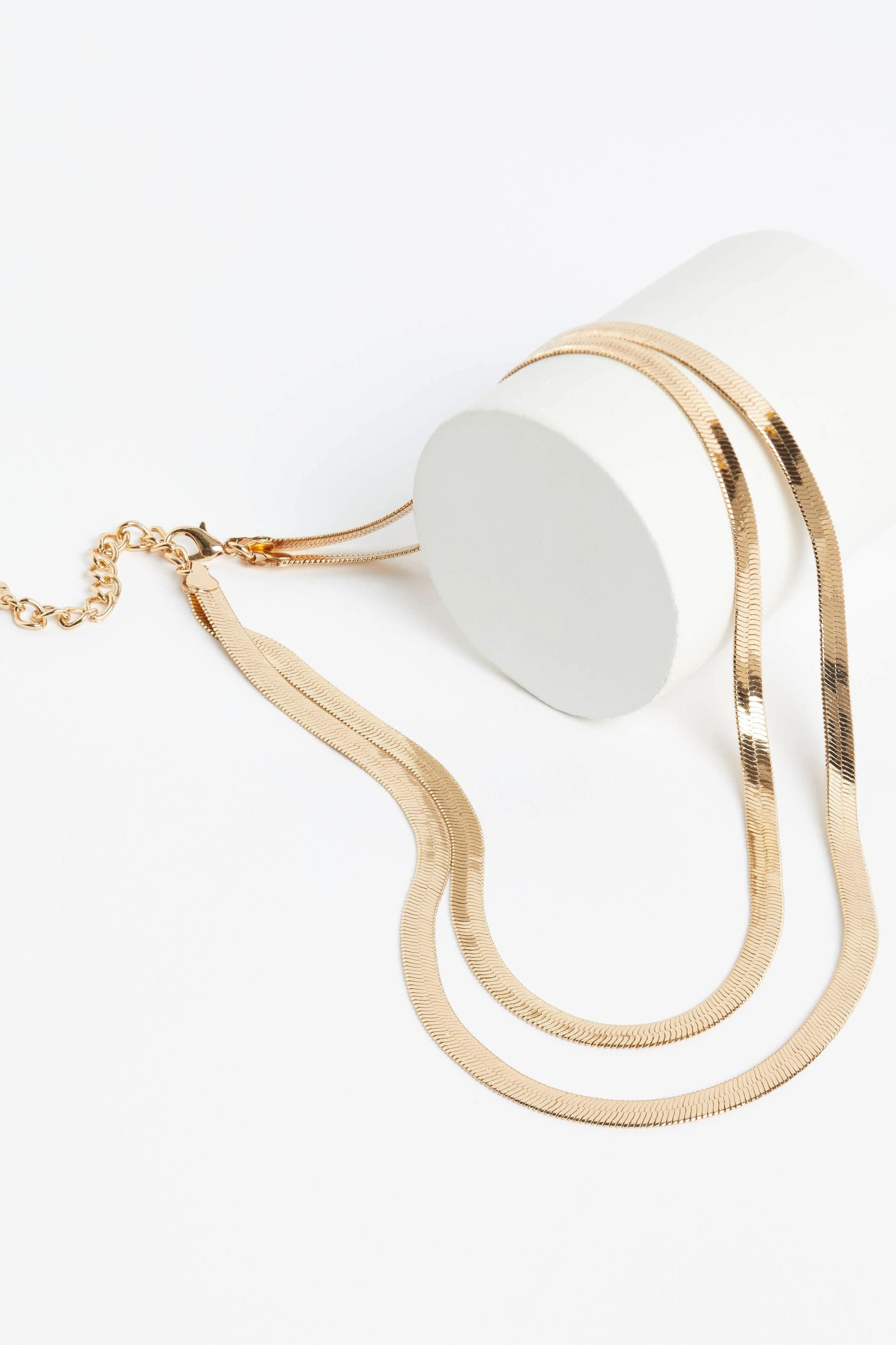 Mint Velvet Gold Tone Snake Necklace - Image 1 of 3