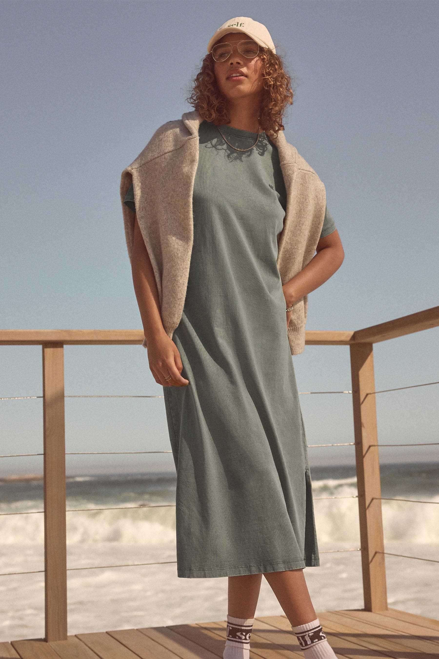 Long cotton shirt dress clearance