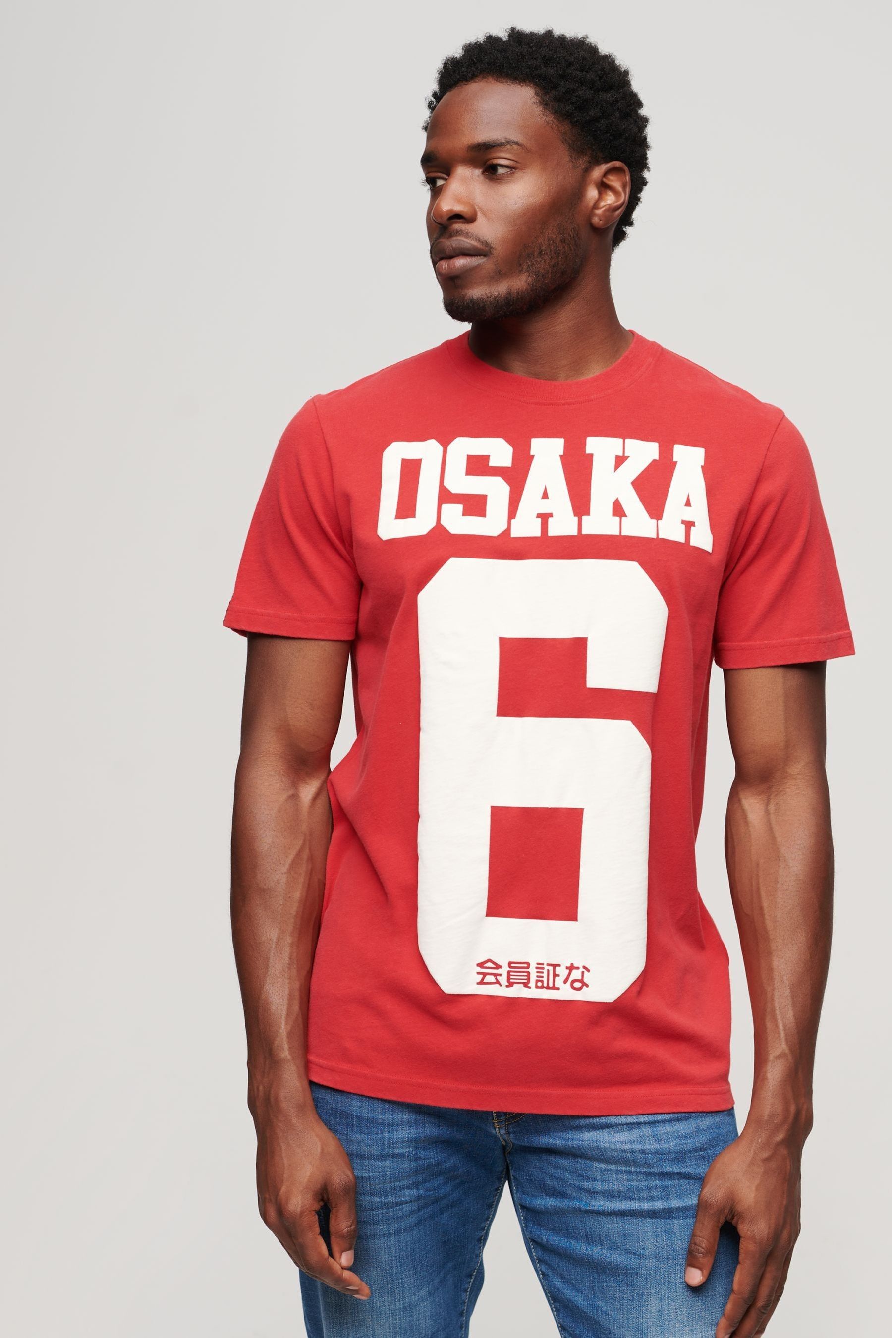Buy Superdry White Red Osaka 6 Cracked Print 90s T-Shirt from Next  Luxembourg
