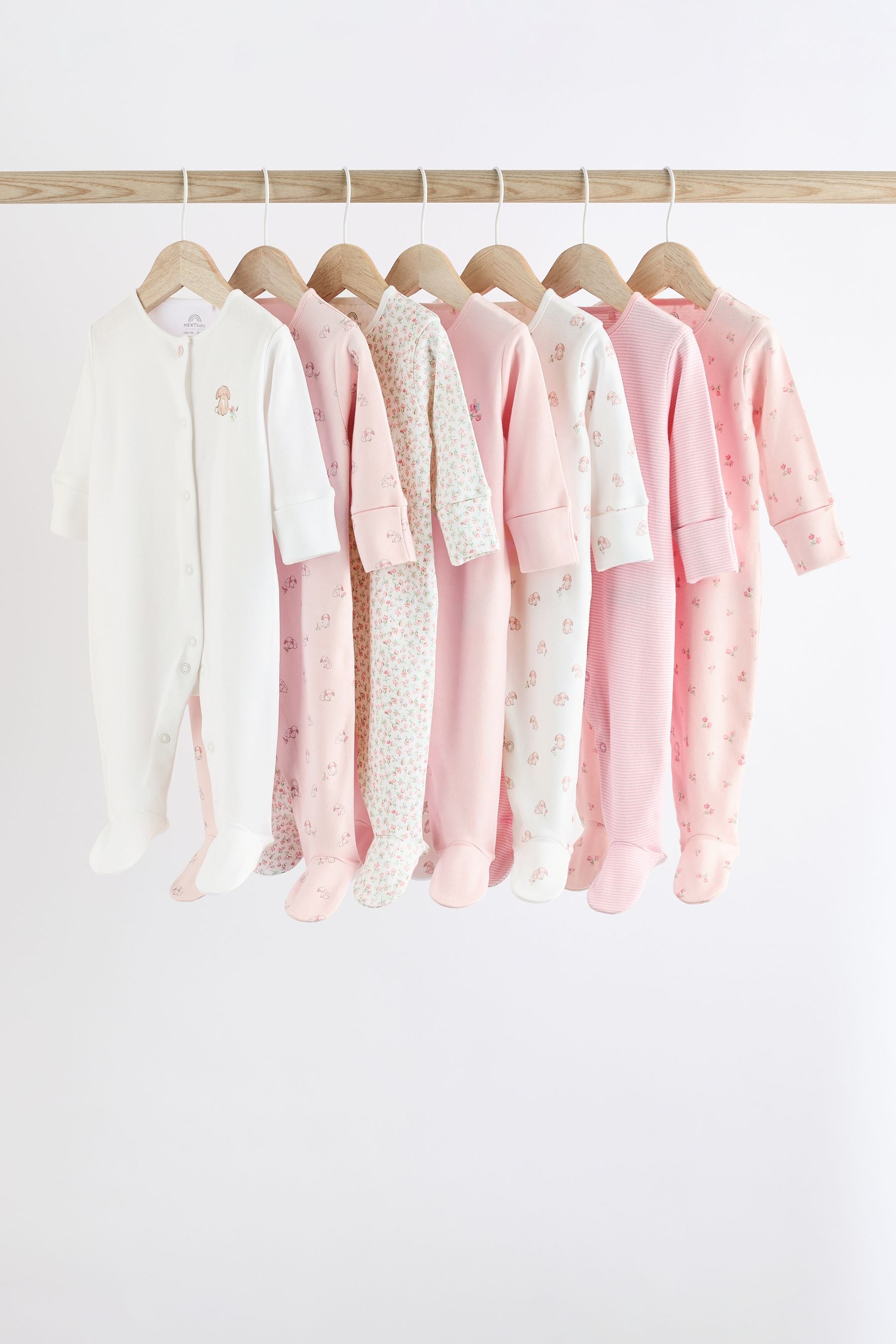 Next baby girl sleepsuits hot sale