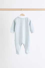 Blue Delicate Elephant Baby Sleepsuits 3 Pack (0mths-3yrs) - Image 6 of 13