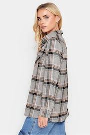 PixieGirl Petite Grey Check Boyfriend Shirt - Image 2 of 4