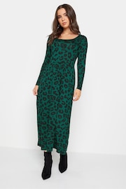 PixieGirl Petite Green Long Sleeve Midi Dress - Image 1 of 5