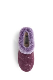 Pavers Purple Patterned Full Slippers - Image 4 of 5
