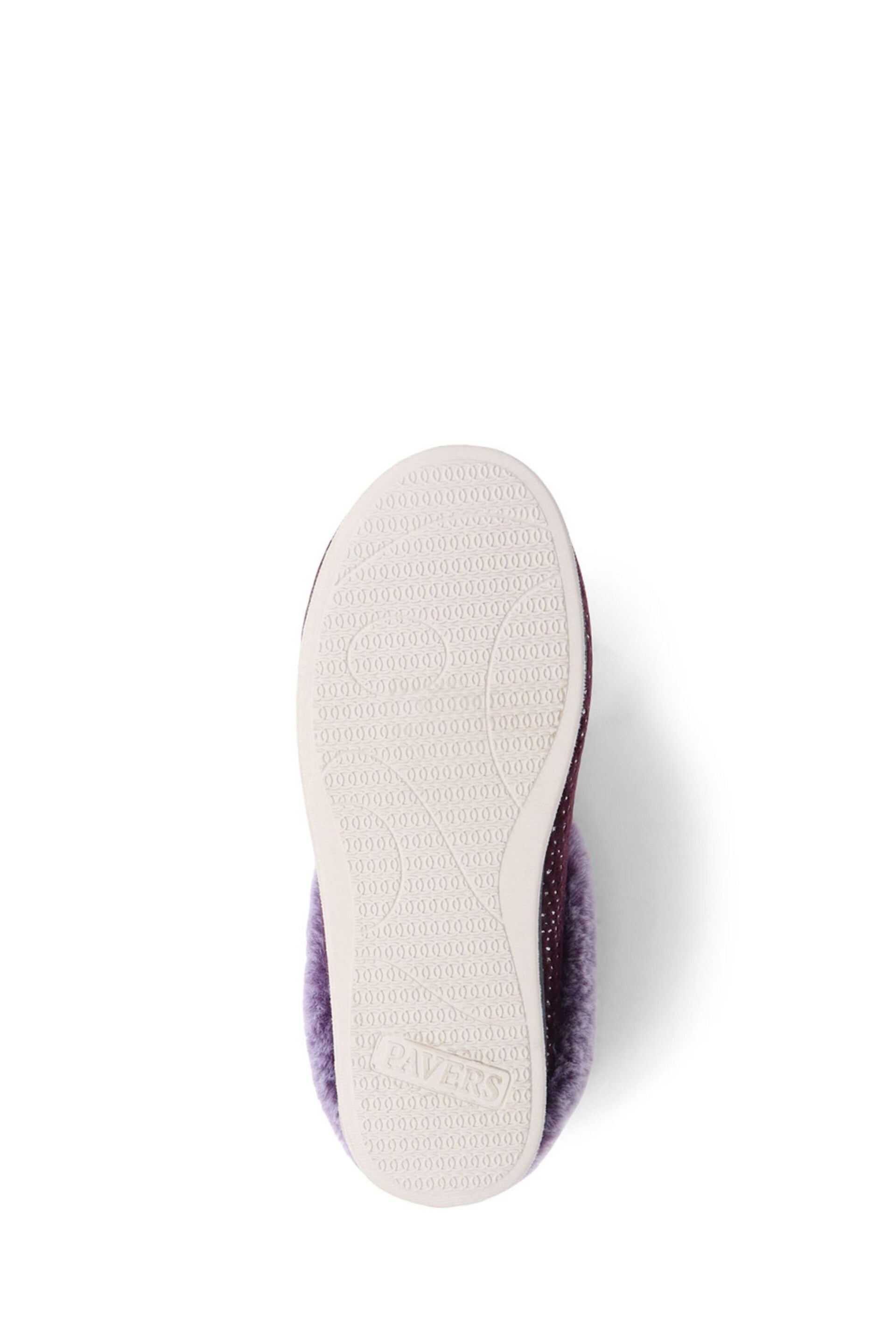 Pavers Purple Patterned Full Slippers - Image 5 of 5