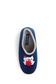 Pavers Blue Pavers Blue Novelty Cat Slippers - Image 4 of 5