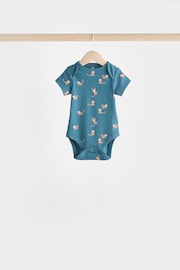 Teal Blue Baby Bodysuits 7 Pack - Image 10 of 15