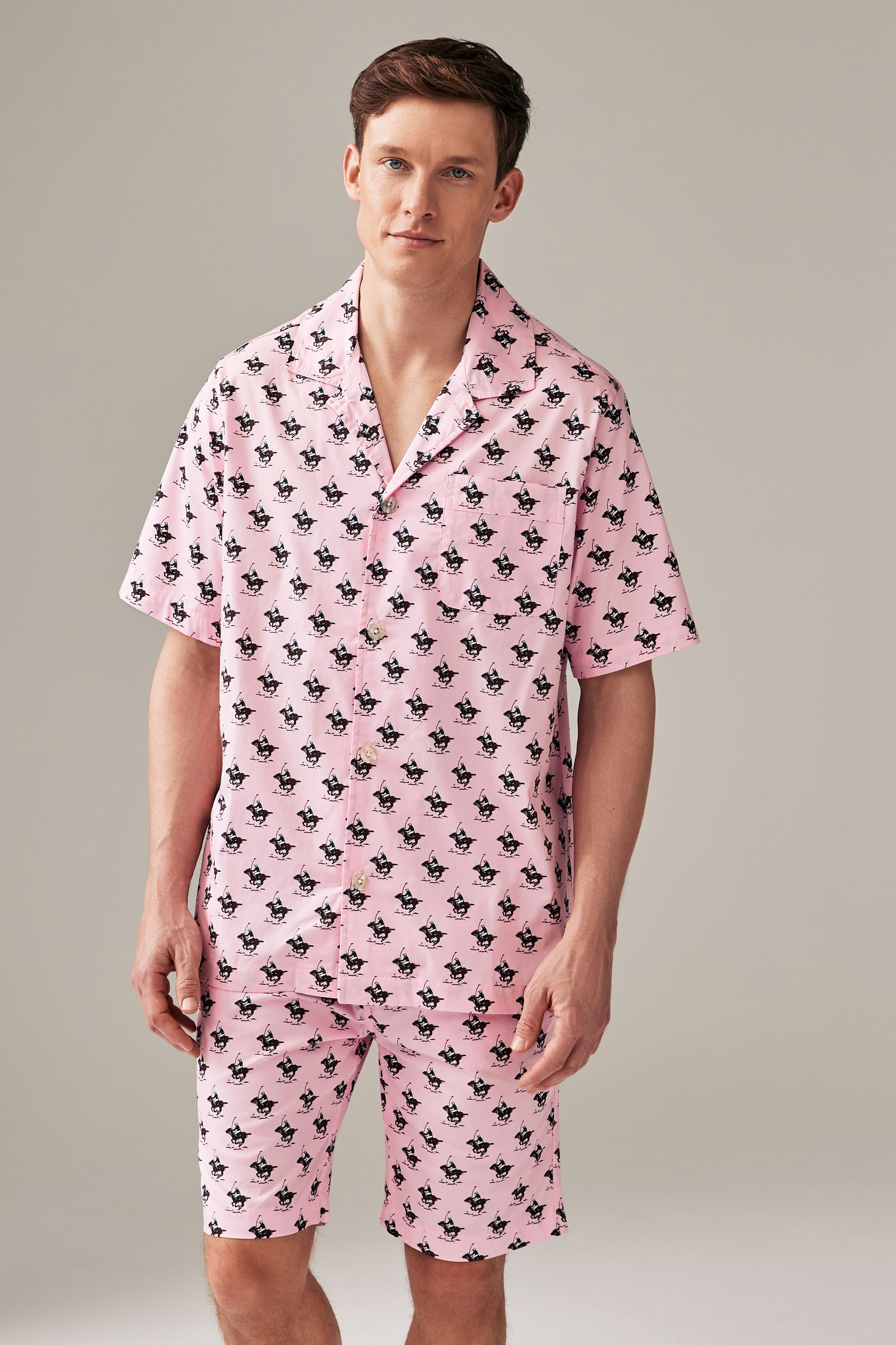 Buy Polo Ralph Lauren All Over Pony Print Pyjama Shorts Set from Next Luxembourg