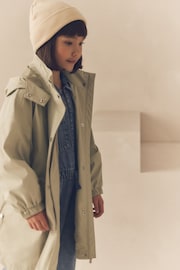 Sage Green Waterproof Oversized Rubber Coat (3-16yrs) - Image 3 of 5