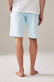 Polo Ralph Lauren Light Blue Jersey Logo Waistband Lounge Shorts - Image 2 of 4