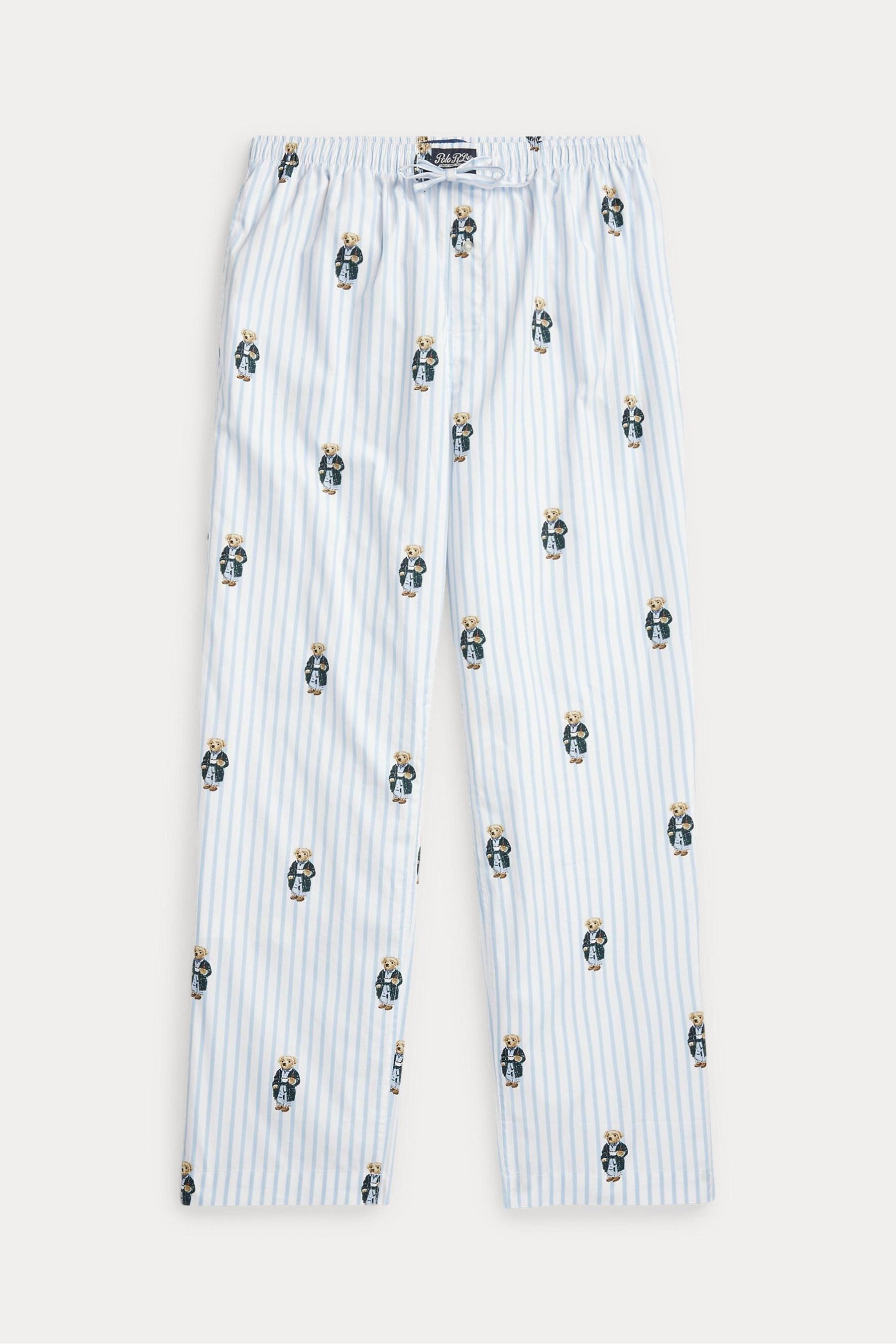 Buy Polo Ralph Lauren Polo Bear Striped Cotton Pyjama Trousers from Next Luxembourg