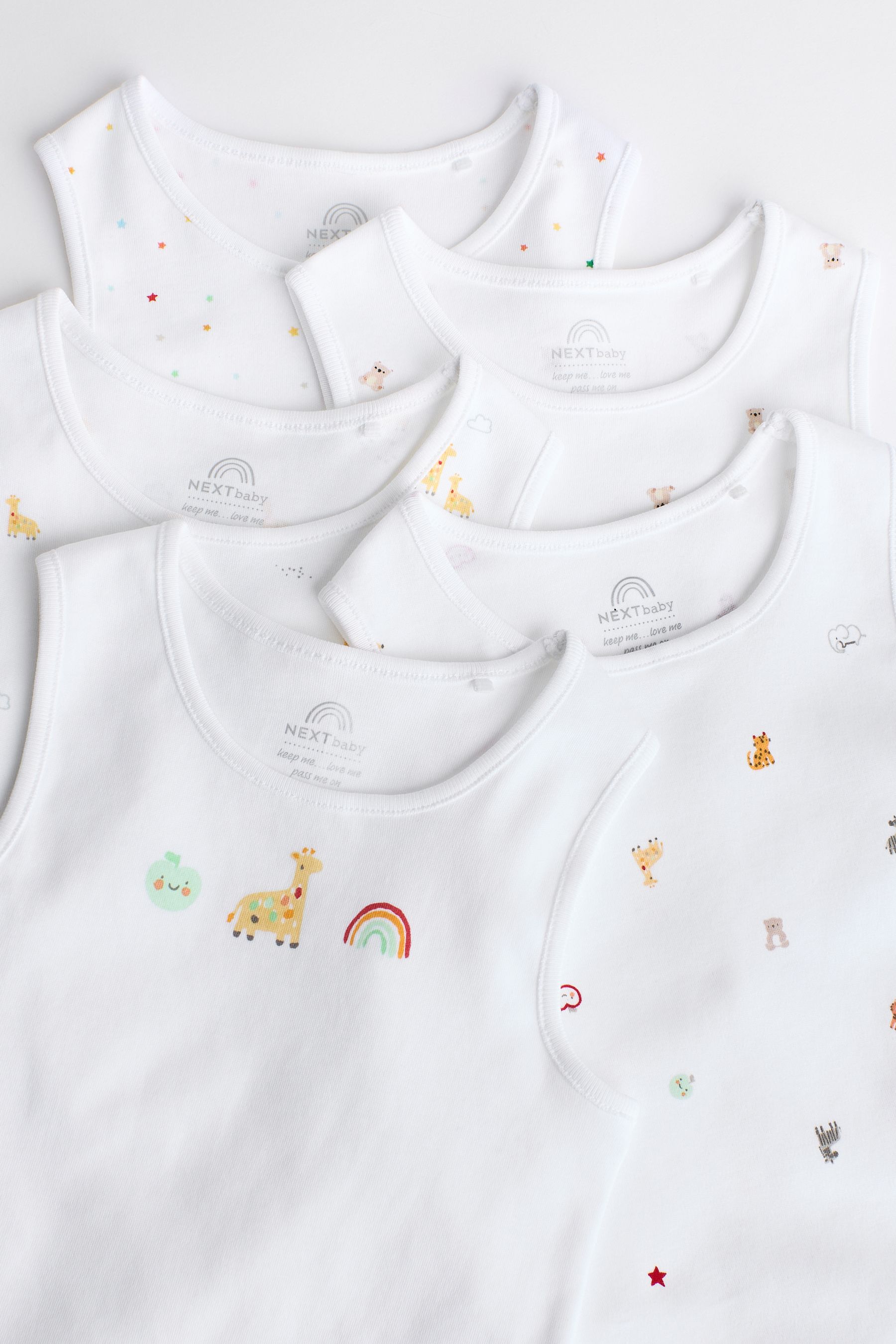 Next baby vests white best sale