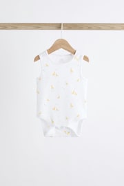 White 100% Cotton Vest Baby Bodysuits 5 Pack - Image 3 of 12