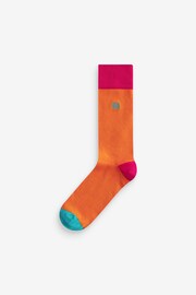 Multi Bright Mix 5 Pack Embroided Lasting Fresh Socks - Image 4 of 8