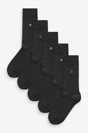 Neutral Logo 5 Pack Embroidered Lasting Fresh Socks - Image 1 of 8