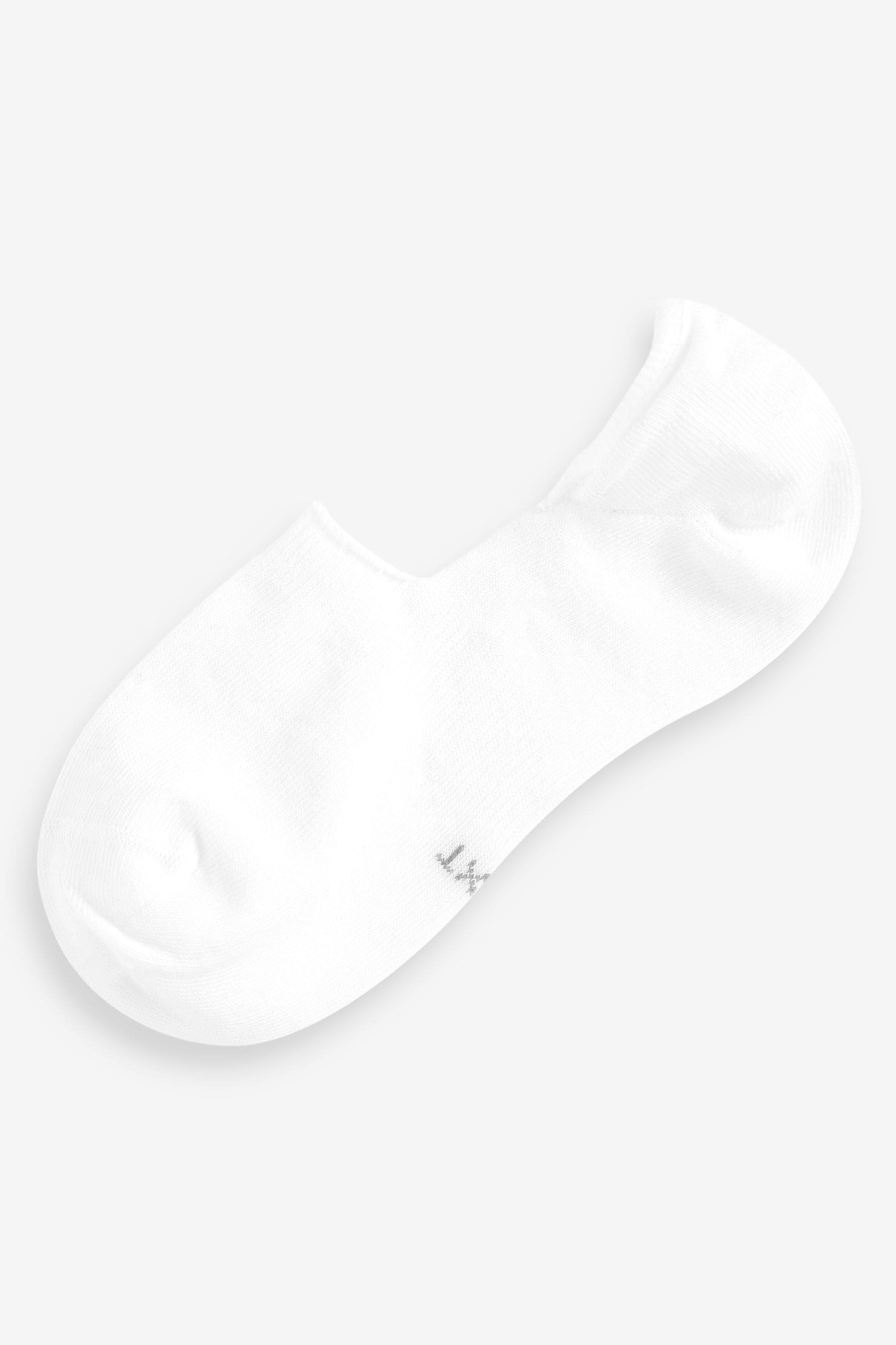 Buy White 10 Pack Invisible Trainers Socks from Next Ukraine