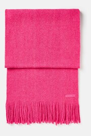 Joules Caversham Bright Pink Knitted Scarf - Image 5 of 5