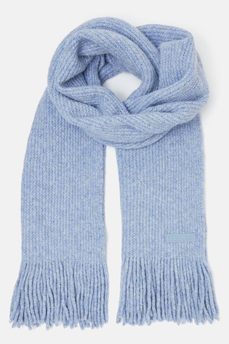 Joules Caversham Blue Knitted Scarf - Image 1 of 5