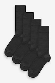 Black 4 Pack Modal Signature Socks - Image 1 of 3