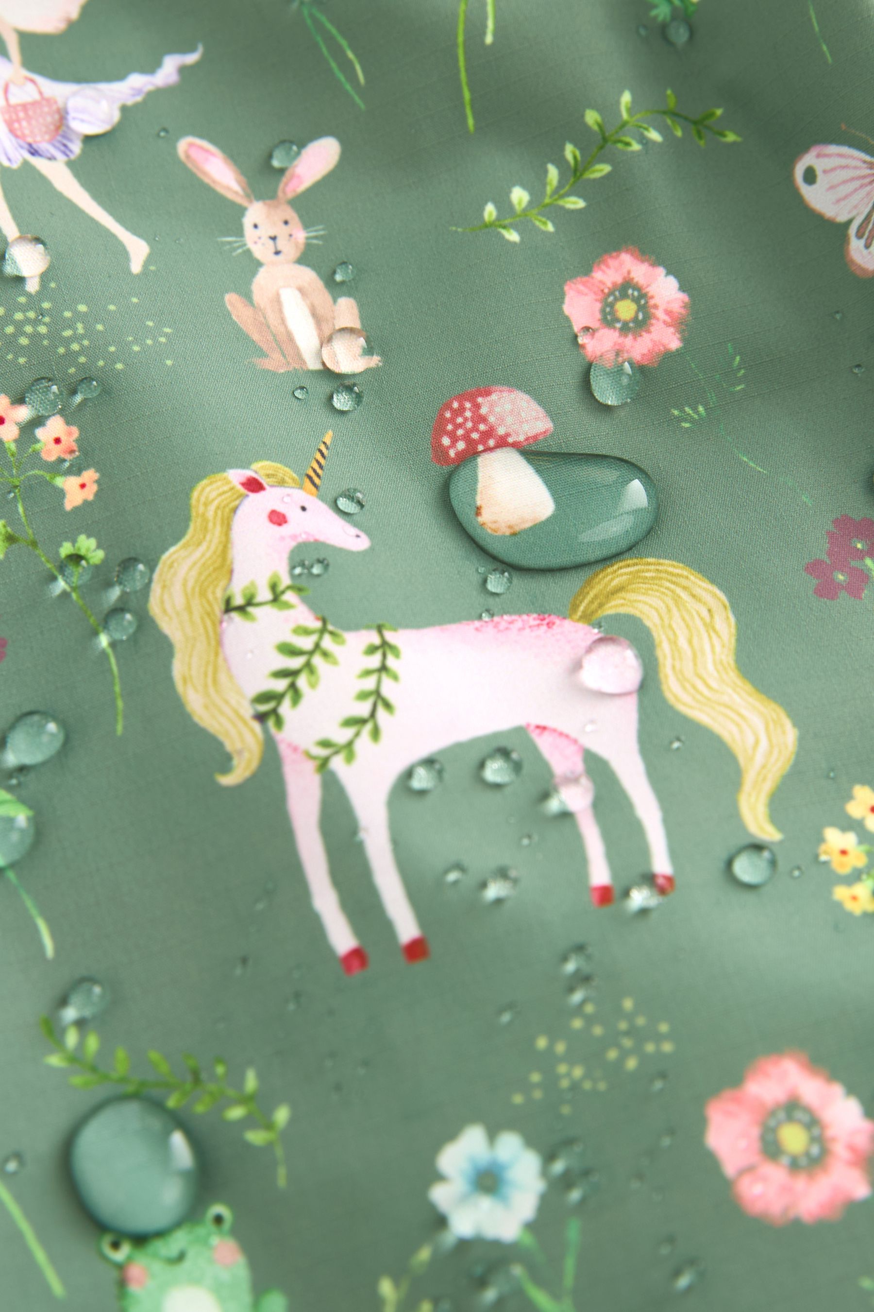 Buy Khaki Unicorn Waterproof Fleece Zip Lined Hooded Puddlesuit 3mths 7yrs from the Next UK online shop