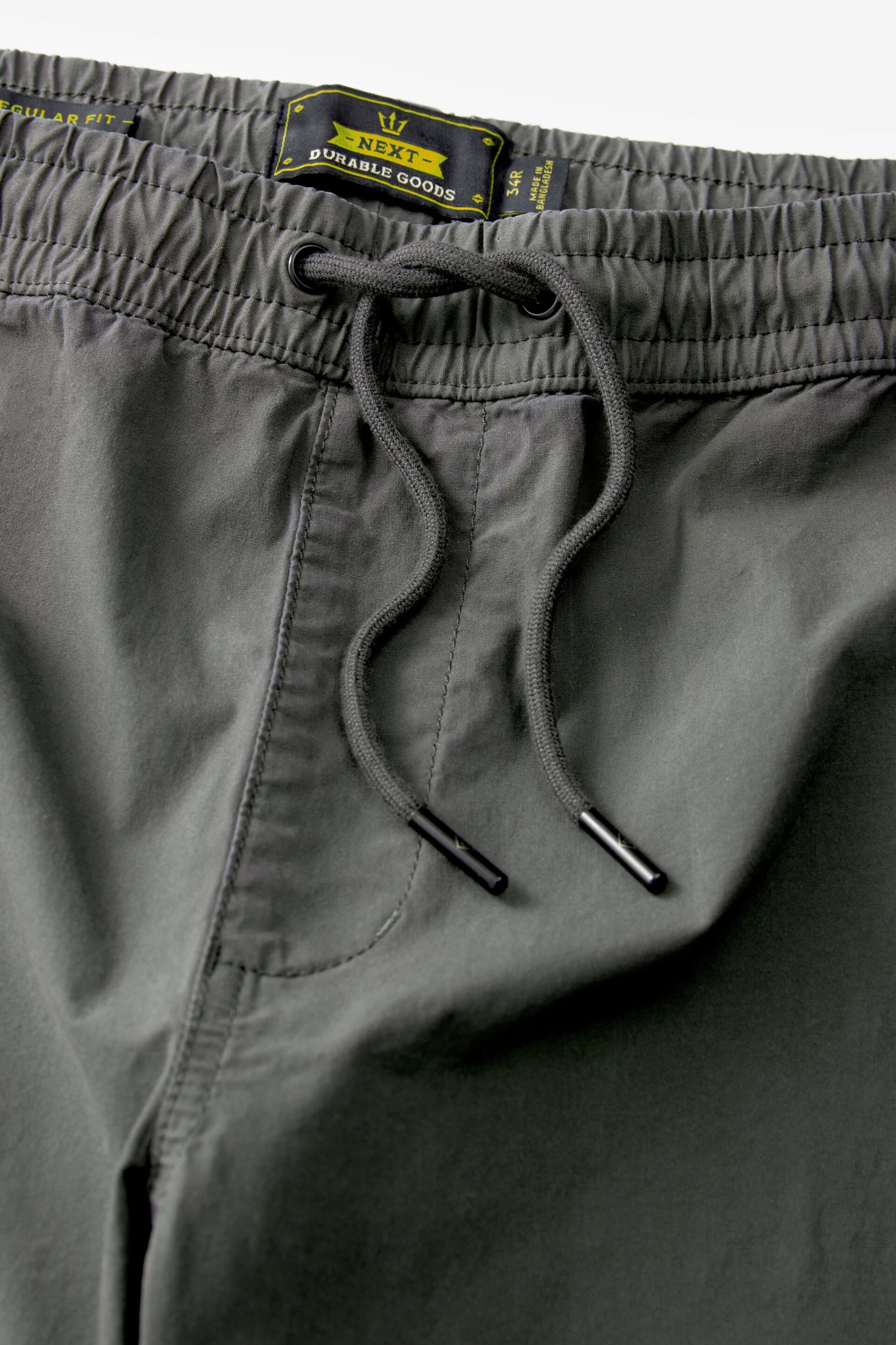 Grey Stretch Utility Jogger Trousers - Image 10 of 13