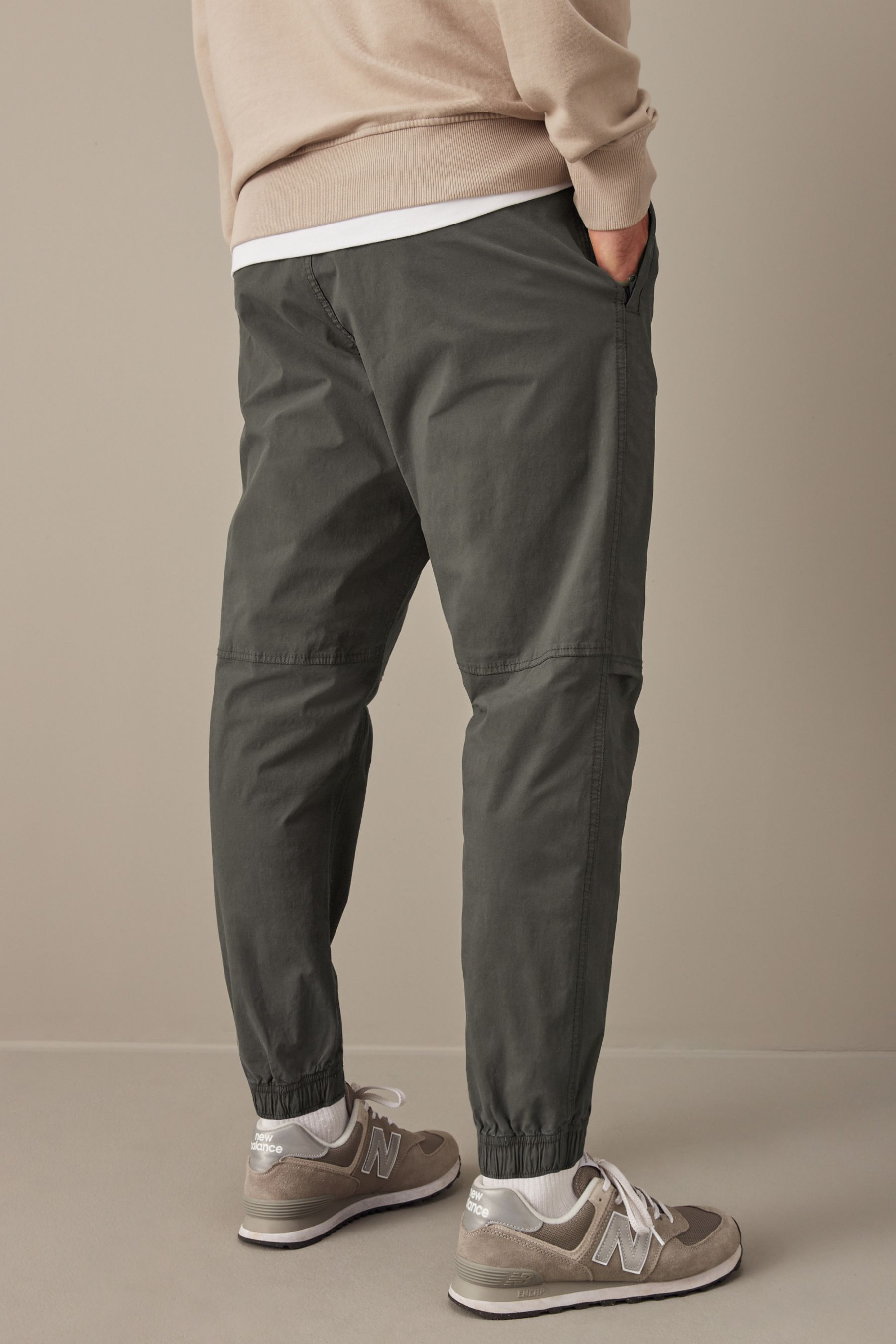 Grey jogger trousers sales