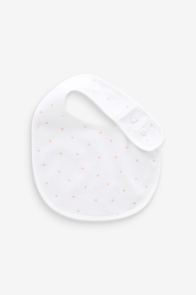 White Animals Regular 100% Cotton Bibs 5 Pack - Image 2 of 8