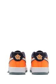 Nike Orange Force 1 Low Junior Trainers - Image 6 of 11