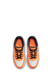 Nike Orange Force 1 Low Junior Trainers - Image 7 of 11