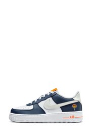 Nike Blue Air Force 1 LV8 2  Youth Trainers - Image 2 of 12