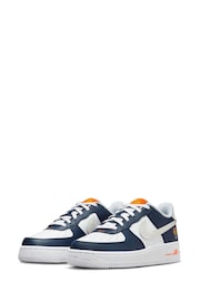 Nike Blue Air Force 1 LV8 2  Youth Trainers - Image 5 of 12