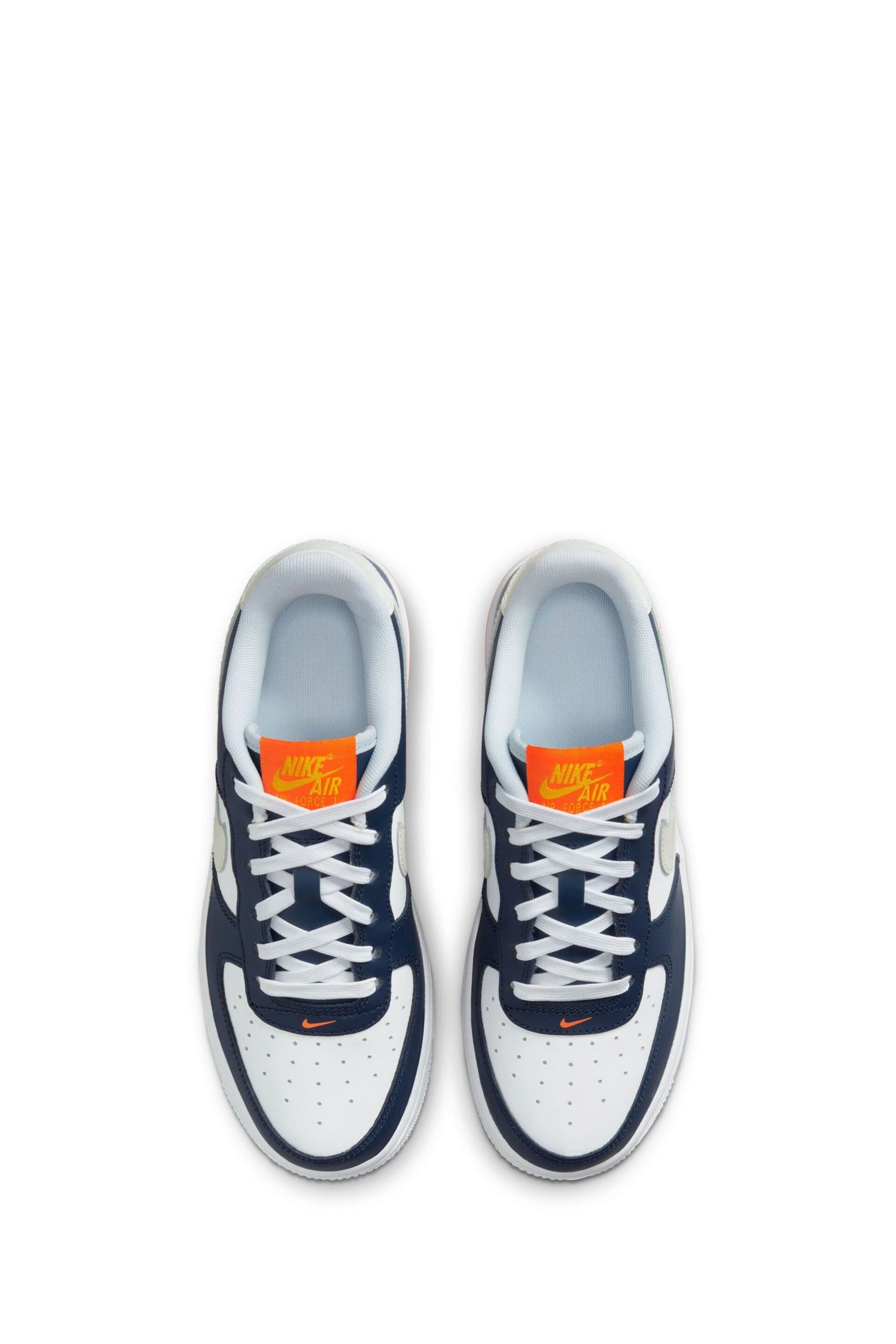 Nike Blue Air Force 1 LV8 2  Youth Trainers - Image 6 of 12