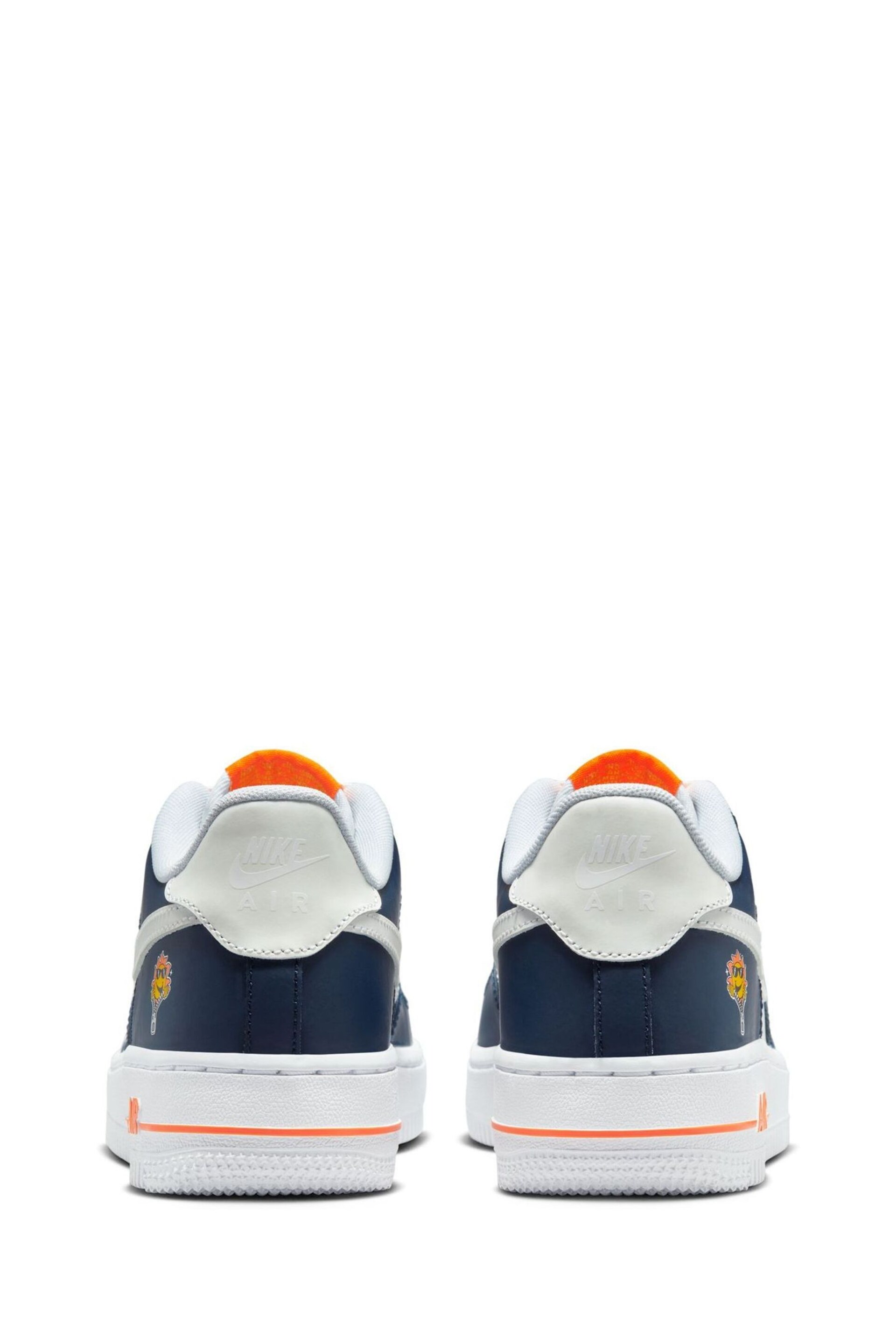 Nike Blue Air Force 1 LV8 2  Youth Trainers - Image 7 of 12